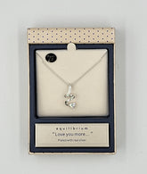 Equilibrium Love You More Swirl Sentiment Necklace
